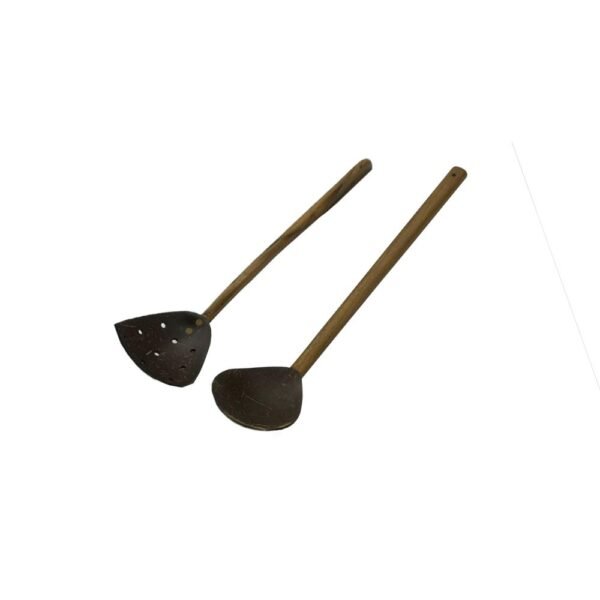 Teakwood Spatula Coconut Shell 38/8 & Ser Coconut Shell 38/8,5