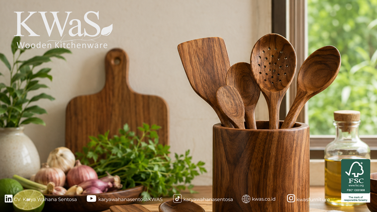 KWaS teak wood kitchenware