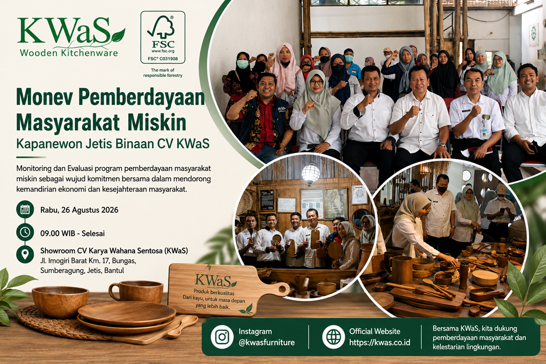 Monev Pemberdayaan Masyarakat Miskin Kapanewon Jetis bersama CV KWaS